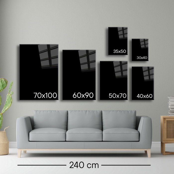 Wallity Camtbl-060 Pintura de Vidrio Templado Decorativo Multicolor 50 x 70 cm